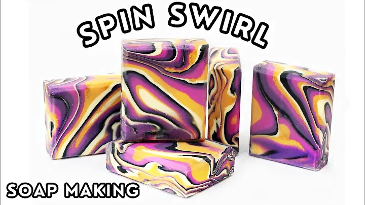 SPIN SWIRL SOAP & recipe | Amazing and Unique pattern 🩷 | Cold Process soap making
