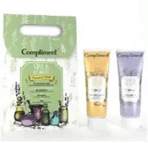 Compliment Spa&Beauty Bergamot&Vanilla ПН №1630 (скраб д/рук 80мл+маска д/рук 80мл+соль лаванда), 8шт