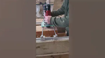 Mafell LO65 router sled for oak beams. 4000x600mm capable of taking 250mm thick beams. Prototype 1