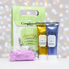 Набор Compliment Spa&Beauty Bergamot&Vanilla: скраб для рук, 80 мл + маска для рук, 80 мл + соль морская, 100 г